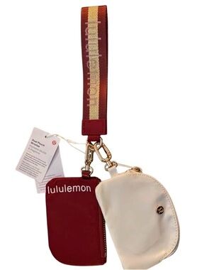 lululemon athletica Dual Pouch Wristlet - Black & Gold